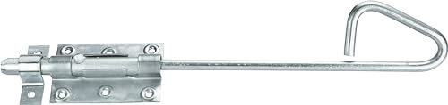 Connex Bolzenstangenriegel - Ø 16 x 400 mm - verzinkt/Tiefenverriegelung/Bolzen-Stangenriegel mit Schlaufe/Torfixierung für Flügeltore/Toranker/Torriegel/Torbeschlag / DYB2900041