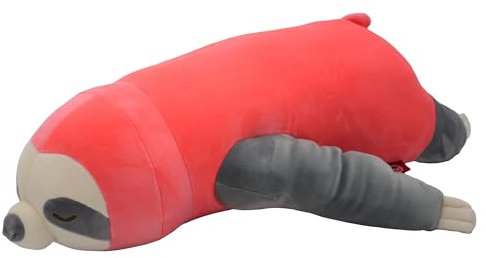 UNUS Seitenschläferkissen Stillkissen Lagerungskissen Faultier Kissen für Kinder Dekoration extrem weich 50 cm Pink