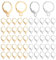 80 Stück Hebel Ohrhaken Set Französische Ohrring Haken Runde Edelstahl Earring Hooks Geeignet für Männer und Frauen DIY Ohrringe