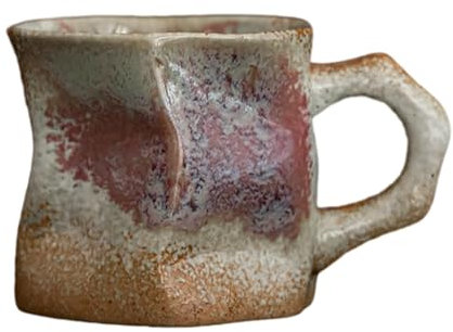 CAPIJIONG Keramiktasse im Retro-Stil, 300 ml, kreativ, japanisch, grob, Keramik-Kaffeetasse, Alien-Tasse, Farbverlauf, Violett