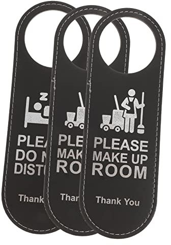 BELLIFFY 3piezas Etiqueta Para Puerta De Hotel Colgador De Puerta Recordatorio Colgante Resistente y Práctico