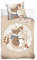 MTOnlinehandel Kinder Bettwäsche Set 135x200 80x80 cm · Fuchs & Hase Herbst Motiv · 100% Baumwolle mit YKK Reißverschluss · sanft, weich für Mädchen und Jungen