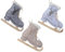 Christbaumschmuck Schlittschuh 19cm - Figur zum Aufhängen - 1 Stück sortiert - bruchfest - Weihnachtsbaum Anhänger für Weihnachten - Christbaumanhänger & Weihnachtsbaumschmuck - Eislauf Schuh Pastell
