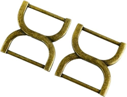 2–20 Stück Metallschnallen für Taschen, Gürtelhaken, Riemen, BH-Versteller, Verschlussschlaufen, Handtaschenverbinder, Kleiderbügel, DIY-Nähzubehör (Hellgold, 25 mm, 4 Stück) – 25 mm, 20 Stück, Bro