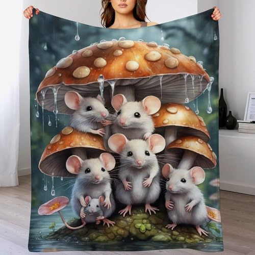 AAPZY Maus Kuscheldecke Couchdecke Decke Aus Flannel - Tagesdecke Wohndecken Für Sofa, Couch Oder Als Bettüberwurf - Waschbare Decke （180×200cm）