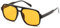 FEISEDY Retro 70er Jahre Sonnenbrille Herren Damen Vintage Mode Brille mit UV400 Schutz B0253