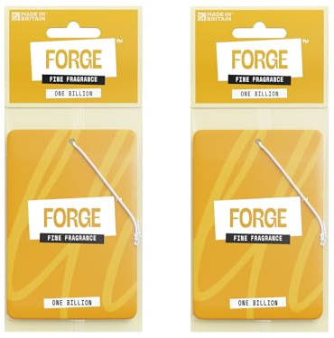 One Million Car Air Freshener for Men - Luxury One Billion Perfume - Long Lasting Scent Accessories and Smelly Odour Eliminator - Fresh Smell and Scents, Hanging Auto Deodoriser - Premium UK - 2 pack