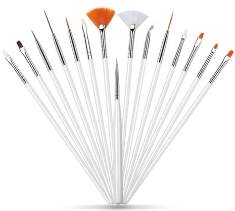 15 Pcs Fondant Kuchen Bürsten Set - Multifunktional Backpinsel klein,Kuchen Malerei Pinsel,Werkzeug Dekorationspinsel,Lebensmittel Stifte für DIY Dekorieren Dessert und Andere künstlerische Kreationen