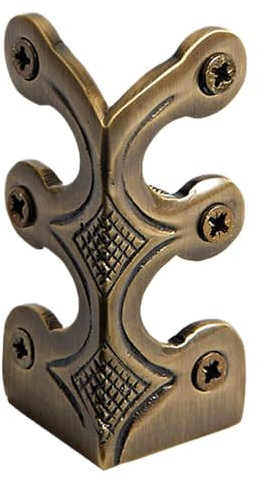 Skiffers Eckschützer – Dekorative Metall-Sockelleisten Abdeckungen, Antike Sockelleisten Eckenschutz | Massiver Messing-Kantenschutz für Zuhause, langlebige Sockelleiste