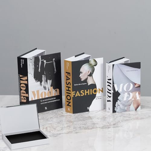 Dekobücher Dekorative Buch Aufbewahrungsbox Dekoration, Deko Bücher für Heimdekor 3er Set, Deko Bücher für Heimdekor Dekorative Bücher, Buchbox Stapeln Buchattrappe Box Fake Books Dekorative