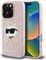 CG MOBILE Karl Lagerfeld 3D Rubber Monogram & Choupette Hülle für iPhone 16 Pro (Rosa)