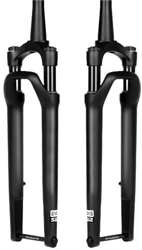 WIQUYBML Forcella Ammortizzata per Bici da Strada 700C Forcella per Bici da Strada Gravel Escursione 50 mm Perno Passante 100 * 12 mm Blocco Manuale Freno a Disco Forcella Anteriore per Bici