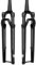WIQUYBML Forcella Ammortizzata per Bici da Strada 700C Forcella per Bici da Strada Gravel Escursione 50 mm Perno Passante 100 * 12 mm Blocco Manuale Freno a Disco Forcella Anteriore per Bici