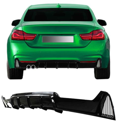 JOM Heckdiffusor für BMW 4er F32 F36 2013-2020 Schwarz glänzend | Schwarz, glänzend, fahrzeugspezifisch