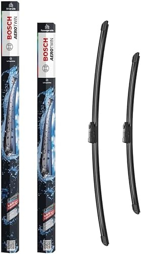 Bosch Aerotwin eA 102 S Front-Scheibenwischer - 650 mm und 475 mm | Set mit 2 Ersatz-Wischblättern und vormontiertem Multi-Clip-Adapter - in platzsparender Verpackung