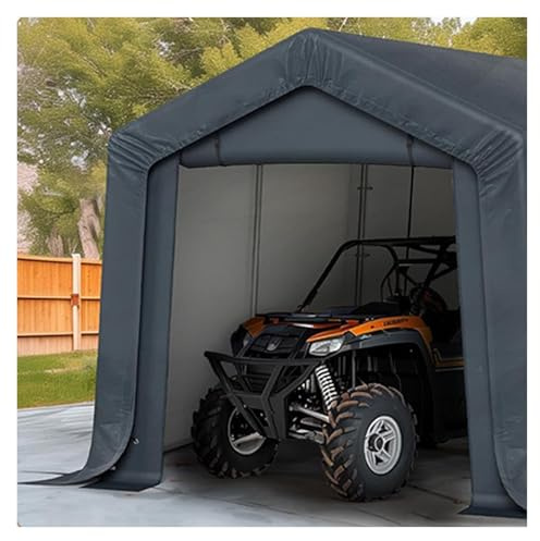 QSTGX Motorcycle Storage Pod Stable and Wind-Resistant All-Season Protection for Motorcycle,Garden Tools,Toys,Lawn Mower(2.4x2.4x2.4 m)