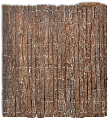 Drahtgitter Gartenzaun Bordüre Für Hof,Rindenzaun 400×100 cm für Garten,Terrasse,Balkon