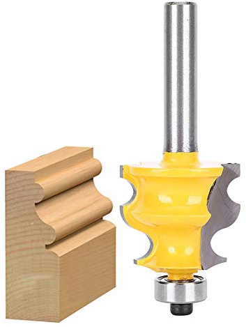 8-mm-Rundgriff-Fräserfräser, Holzbearbeitungs-Schlitzen-Werkzeug, Hartmetall-besetzter Fräser für Holz, MDF und Sperrholz, mit Holz-Aufbewahrungsbox für den Heimwerker-Workshop