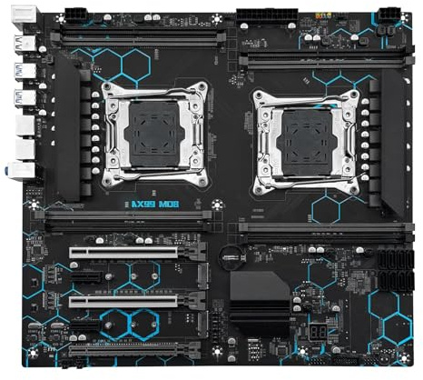 Gaming Motherboard Fit For MACHINIST X99 Dual LGA 2011-3 Motherboard Support DDR4 ECC/Desktop RAM Intel XEON E5 V3/V4 Processor SATA3 M.2 NVME MD8