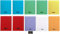 Lot de 10 cahiers 24x32  48 pages seyès couverture polypro  grands carreaux avec 1 règle marque page en bois blumie