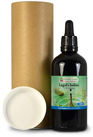 Lugol's 12% Iodine Solution 100ml, High Strength, | Health Leads | Bulb pipette for easy, accurate dispensing. True 12% formulation. Vegan, made in Wales. For general wellness use.