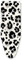 ZJBKX Ironing Board Cover Heat Resistant Beautiful Cover For Ironing Board, Quick Ironing, 100% Cotton, L/Xl - Black Leopard Print 125x45