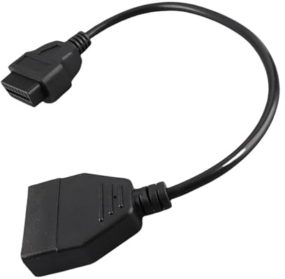 Aramox OBD1 OBD2 Adapterkabel 12 Pin Stecker auf 16 Pin Buchse für VAZ Diagnosegeräte Kompatibel mit Fahrzeuge