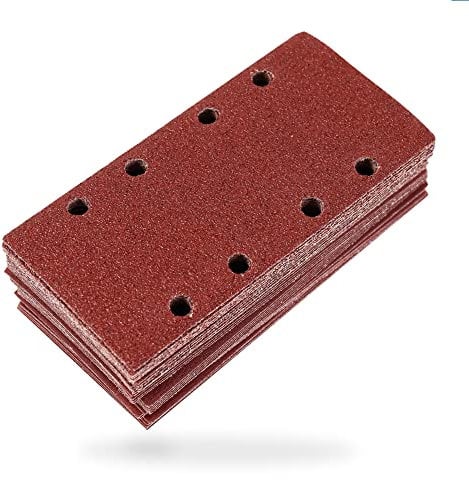 S&R Klett Schleifpapier Profi Set 93 mm x 185 mm, 35 St. Schleifblätter, 5 Körnungen 5 x P40, 5 x P60, 5 x P80, 10 x P120, 10 x P240, Schleifstreifen für Schleifmaschine