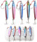 Cricia Angelvorrichtung, 5 Stück 30 g / 40 g Glow Pitch Jigs, Double Assist Hook Fishing Jig Lead Salzwasser-Jigging-Köder Thunfisch, Dogtooth-Thunfisch, Gelbschwanz, Kingfish,
