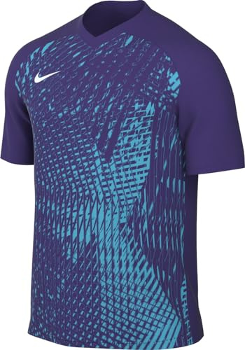 NIKE DR0944-547 M NK DF PRCSN VI JSY SS T-Shirt Men's Court Purple/Chlorine Blue/White Size XL
