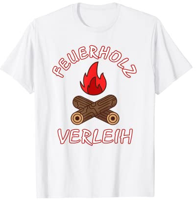 Herren Feuerholz Verleih Forst Landwirt Geschenke Vintage Brennholz T-Shirt