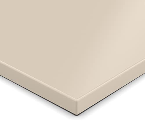 19mm Spanplatte Zuschnitt Kaschmirgrau melaminharzbeschichtet Länge bis 200cm Dekorplatten Zuschnitte mit Umleimer Auswahl: 10 x 100 cm (ABS Kante komplett)