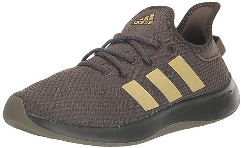 adidas Damen Cloudfoam Pure Sneaker, Shadow Olive Olive Strata Gold Metallic, 42 EU