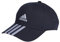 adidas Unisex 3-Stripes Cotton Twill Baseball Cap, Legend Ink/White, S