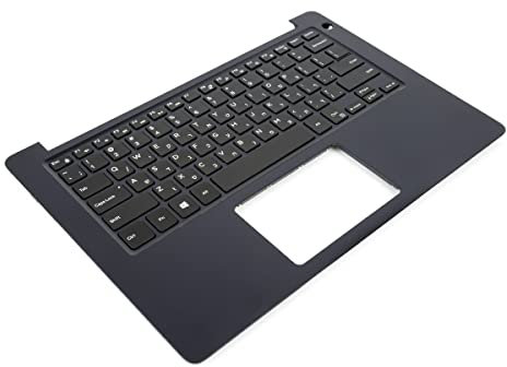 Dell Inspiron 5370 Black Palmrest & HEBREW Backlit Keyboard - 0XDHWP + 06YTF2 (Renewed)