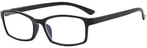 Suertree Distanz Brille Damen Blaulichtfilter Myopia Brille Leichte Kurzsichtige Brille für Herren Schwarz -2.0