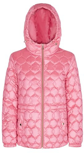 Geox W Myluse Parka Giacca, Fenicottero Rosa, 46 Donna