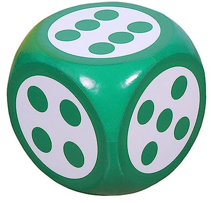 MagiDeal Schaumstoffwürfel, 6-seitig, Spielzeug für frühes Lernen, entwickeln Intelligenz, Punktwürfel, 30,5 cm, für Klassenzimmer, Kinder, Jungen und Mädchen, GRÜN