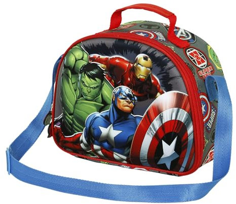 Marvel-Bolsa Portamerienda 3D, 25.5 x 20 cm, Multicolor Invencible