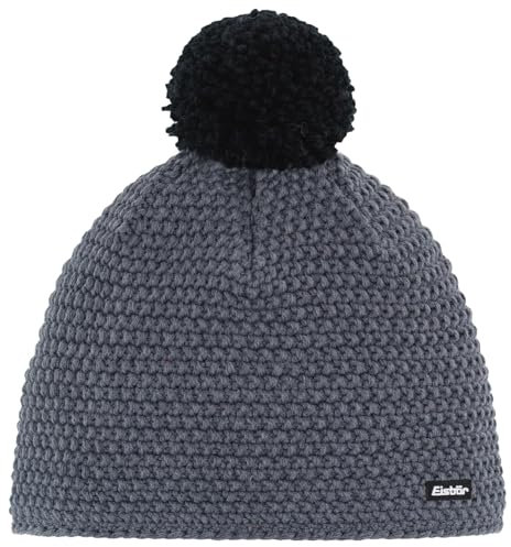 Eisbär Jamie Pompon Mütze anthrazit/schwarz