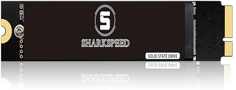S SHARKSPEED MAC SSD 512GB Replacement for MacBook Air Mid 2012 A1465 EMC 2558 A1466 EMC 2559 (macOS Pre-Installed)