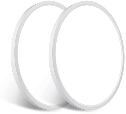 OPPEARL [2 pièces Plafonnier LED avec détecteur de mouvement radar, 24W 2400LM Lampe LED avec détecteur de mouvement intérieur rond, 4000K plafonnier détecteur de mouvement comme lampe de couloir