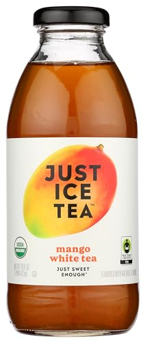 Just Ice Tea, Tea White Mango Organic, 16 Fl Oz