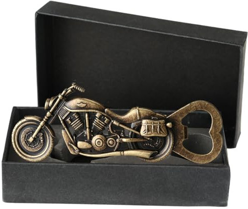 Motorbike Gifts for Men, Vintage Motorcycle Beer Bottle Opener, Christmas Gifts for Dad, Birthday Gift Unique Gifts for Men, Him, Husband, Father, Grandpa, Boyfriend with Gift Box
