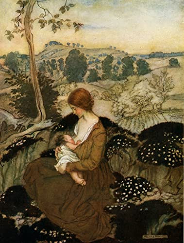 SYlale Berühmt Leinwand Kunstwerk Bilddruck Abstraktes Gemälde Der Frühling Des Lebens Von Arthur Rackham für Flurdekoration 60x90cm