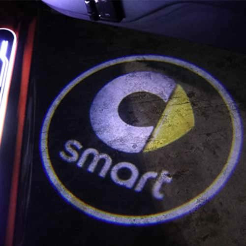LJZYL Décoration de Lampe de projecteur Laser de Porte de Voiture Bienvenue Modification de la lumière pour Smart 453 451 450 fortwo forfour Accessoires de Style de Voiture,1pieces