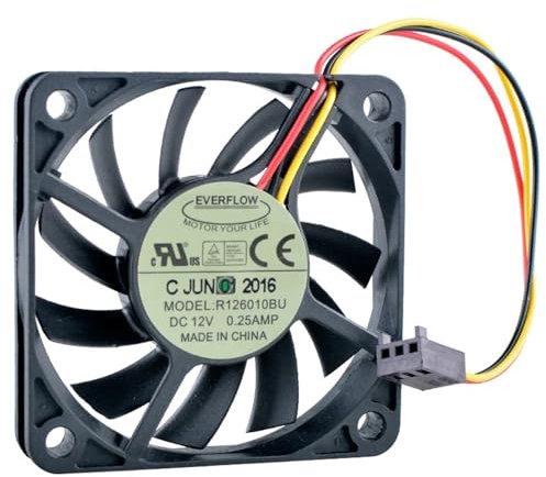 R126010BU 6cm 60mm ventilateur 60x60x10mm DC12V 0.25A 3Pin 5500 tr/min double roulement à billes ventilateur de refroidissement for châssis CPU