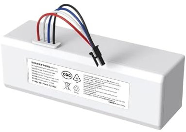 PYQMZTRV 14,4 V 12800 mAh 9800 mAh wiederaufladbarer Lithium-Ionen-Akku, kompatibel mit Xiaomi Mijia Mi Kehrwisch-Staubsauger 1C P1904-4S1P(Color:6500mAh)