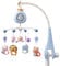 Warmiehomy Baby Cot Mobile with Light and Music Cot Mobiles for Babies with Penguin Projection Timing Function Remote Control Nursery Mobiles for Babies 0-12 Months