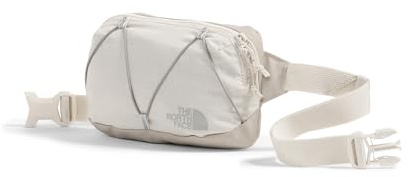 THE NORTH FACE Terra Lumbar Hiking Hip Pack - 1 Liter Storage Belt Bag, Water Repellent Finish, Adjustable Strap, Calacatta/Soapstone, One Size